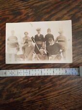 Canadian Ice Hockey Team RPPC Photo Postcard  Unposted  Undivided Rare 1900s picture
