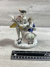 VTG  Victorian Porcelain Couple Figurine Playing Lute Made In Occupied Japan picture