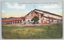King City California, San Antonio Mission Ruins, Vintage Postcard picture