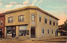 c.1910 First National Bank Lakeland FL post card picture