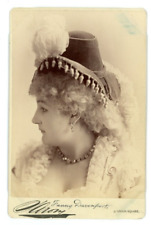 Vintage Cabinet Card Fanny Davenport English-American stage actress Sarony Photo picture