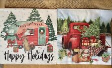 L-022 Decoupage Napkins Luncheon Size For Crafting, Red Truck, Camper picture