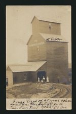 1908 RP POSTCARD DALTON MN FARMERS ELEVATOR BOE FAMILIES QUEEN dpo POSTMARK WOW picture