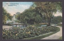Path in Bushnell Park Hartford CT postcard 1914 picture