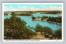 Thousand Islands NY-New York Canadian Channel Islands Vintage Souvenir Postcard picture