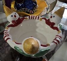 MR. BINGLE RARE LARGE BOWL New Orleans Icon Snowman Highly Collectible picture