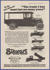 Vintage 1927 STEWART Motor Trucks 1 Ton Buddy 4 Ton Dump Truck 20's Print Ad picture