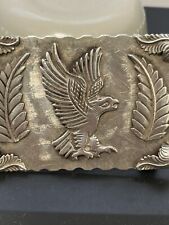 Sterling silver eagle belt buckle picture