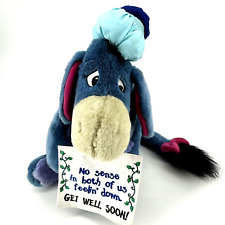 VTG Walt Disney Get Well Soon Eeyore Stuffed Animal Plush 13