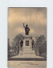 Postcard Soldier's Monument Fitchburg Massachusetts USA picture