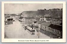 Postcard Rochester Under Water Disaster Flood Calamity March 14 15 1907 picture