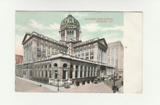 1908 Post Card Chicago IL Post Office Very Fine Posted with Writings Germany picture