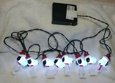 Gemmy Christmas Snoopy String Lights  Santa RARE Peanuts 8 Snoopys 3 function picture