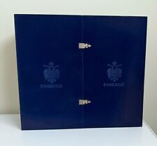 XL Faberge Blue Velvet EMPTY Case Presentation Box Imperial Satin NO EGG 19.5” picture