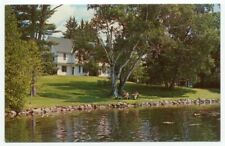 Mirror Lake Inn Colonial House Lake Placid NY Postcard ~ New York picture