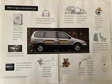1993 Nissan Quest Minvan Two Page Print Ad picture