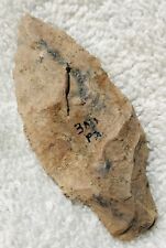 Authentic PA Pre Historic Native American Hardin stemmed arrowhead Leaf Point picture