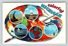 MI-Michigan, Colorful Michigan, Pictures Around the State, Vintage Postcard picture