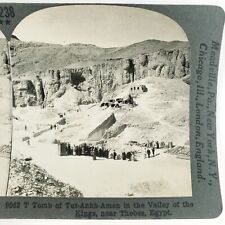 Tutankhamun Tomb Valley of Kings Stereoview 1920s Egypt King Tut Photo A2237 picture