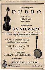 1927 S.S.STEWART BUEGELEISEN & JACOBSON DURRO NY VINTAGE ADVERTISMENT 31-125 picture