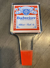 Vintage Red White Blue Square Acrylic Budweiser Tap picture