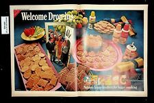 1969 Welcome Drop Ins Nabisco Crackers Vintage Print Ad 016618 picture