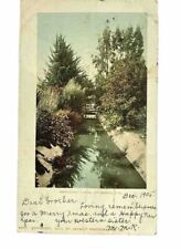 Postcard Riverside California • Irrigating Canal • Undivided Posted 1905 picture