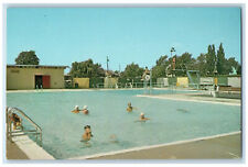 c1950's Swimming Pool at Outwater Park, Lockport New York NY Postcard picture
