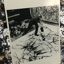 Jackson Pollock Post Card Unposted Hans Namuth Black White Vintage 1950  picture