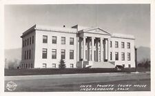 RPPC Independence CA Inyo County Courthouse Court House Photo Vtg Postcard B50 picture