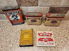 Lot of 5 Vintage Tobacco Cigarette Cigar Tins  Tobacco Tins picture