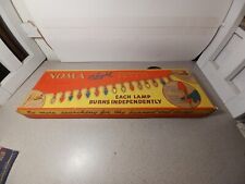 1950s NOMA 15 Light Decorative Outfit In Original Box Partially Lights Working picture