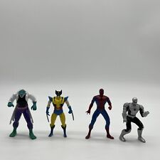 Lot Of 4 Marvel 1994 ToyBiz Die Cast 2.75” Spider-man Wolverine The Lizard picture
