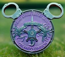 🔥U.S. Secret Service WDW Orlando Field Office Mauve Disney Ears Challenge Coin picture