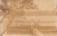 RPPC Postcard Group of Men & Women Riding Excursion Tour Boat c.1903-1920s  Q435 picture