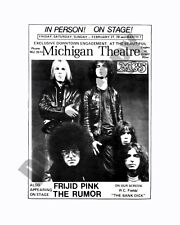 MC5 February 27 - March 1, 1970 Concert Michigan Theater Newspaper Ad 8x10 Photo picture
