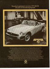 1975 MG MGB Vintage Magazine Ad  British Leyland picture