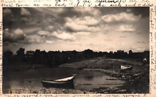 Maine Pond RPPC Vintage 1906 Postcard picture