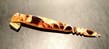 Handmade Marbled Peach & White Acrylic Oblique Calligraphy Pen Holder-NEW picture