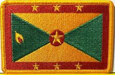 GRENADA Flag Military Patch W/ VELCRO® Brand Fastener Gold Version picture