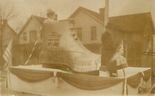 Postcard RPPC C-1910 Big shoe Advertising Parade Float American Photo 23-583 picture
