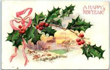 Postcard - Holiday Art Print - Greeting Card - A Happy New Year picture