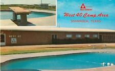 c1960s West 40 Camp Area ROUTE 66 - Shamrock, Texas Postcard picture