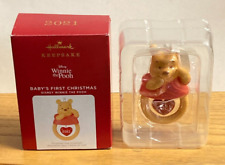Hallmark Porcelain Ornament Baby's First Christmas 2021 Disney Winnie the Pooh picture