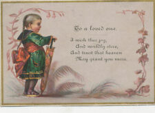 D1769  VICTORIAN TRADE CARD PRODUCT ??  TO A LOVE ONE picture