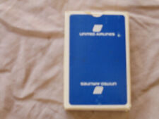 Vintage United Airlines Playing Cards -Complete  Deck Open Box Blue picture