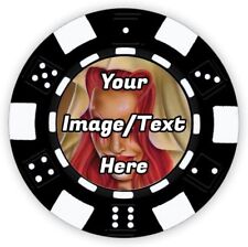 50 Custom Poker Chips Printed in Full Color : Your Image, Design, Text (2-sided) picture