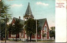 Vtg 1913 Presbyterian Church Carihage Missouri MO Antique Postcard picture