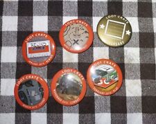 Set of 6 Loot Crate Lapel Hat Pins 2014 - 2015 picture