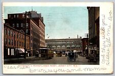 Entrance to Pennsylvania Ferry Jersey City New Jersey Postcard Undivided Read picture